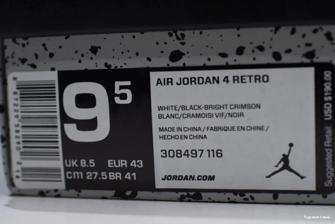 HYPE Hot Air Lava 308497-116 Retro 4 Jordan 0809